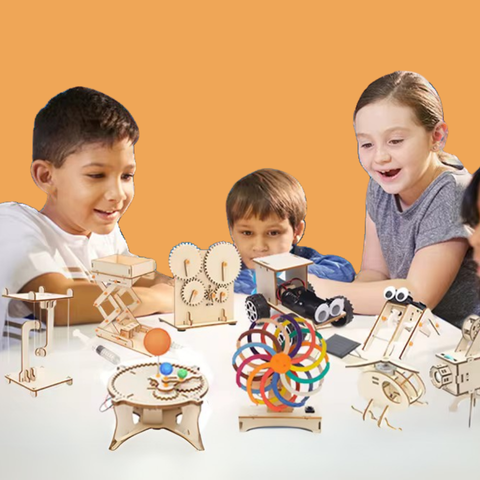 Science Kit - Wooden Build & Explore Kids Science Models & Experiments Feature