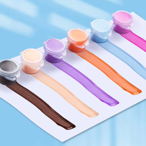 Kids Paint Set: Easy Acrylic Paint Set for Kids with Palette and Brush Lines