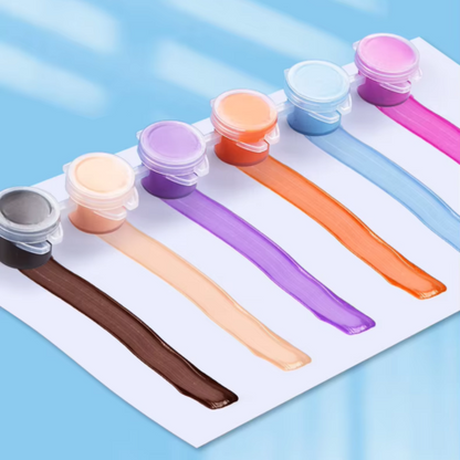 Kids Paint Set: Easy Acrylic Paint Set for Kids with Palette and Brush Lines