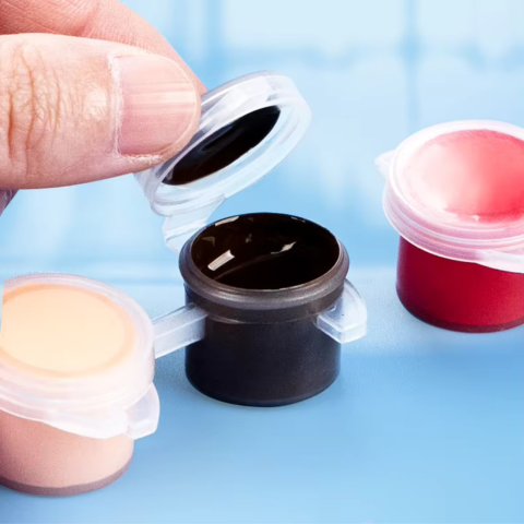 Kids Paint Set: Easy Acrylic Paint Set for Kids with Palette and Brush Pot