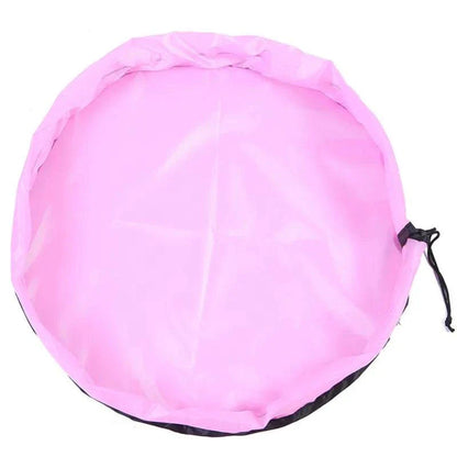 Toy Storage Bag and Play Mat – Portable Lego Storage Solution for Kids Pink