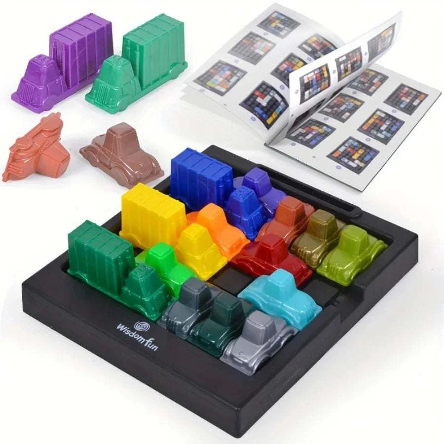 Kids Puzzle Traffic Rush Hour Game: Logic Puzzle & Board Game for Kids Inclusions