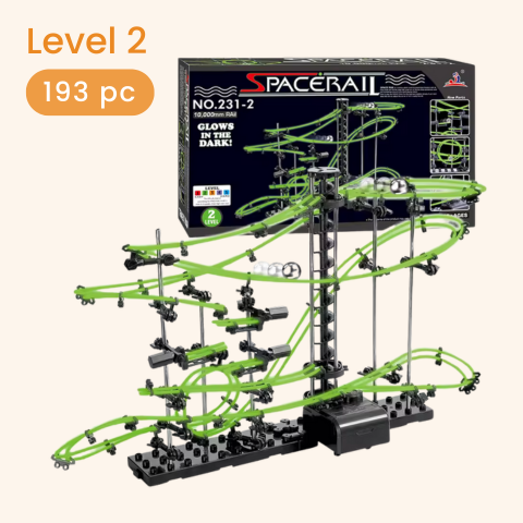 Marble Run: DIY Glow-In-The-Dark SpaceRail Marble Run Toy and Game