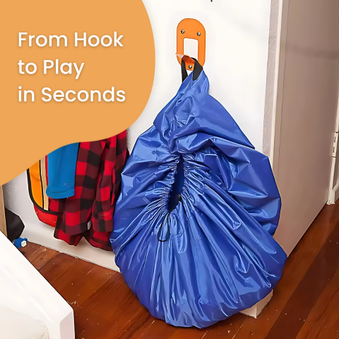 Toy Storage Bag and Play Mat – Portable Lego Storage Solution for Kids Hang